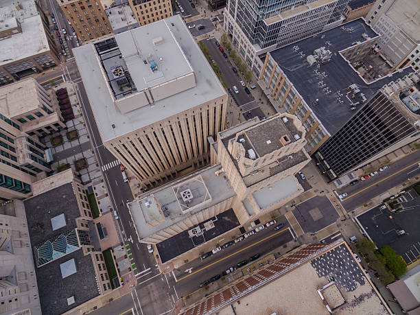 istock Bird's eye view of downtown Raleigh, NC. 517865046