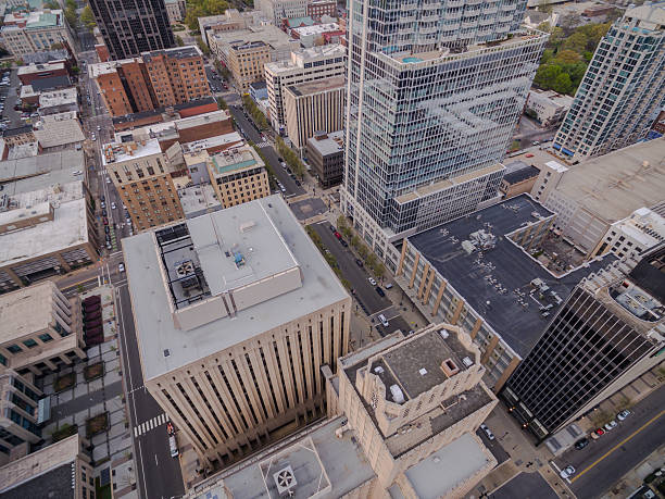 istock Bird's eye view of downtown Raleigh, NC. 517865322