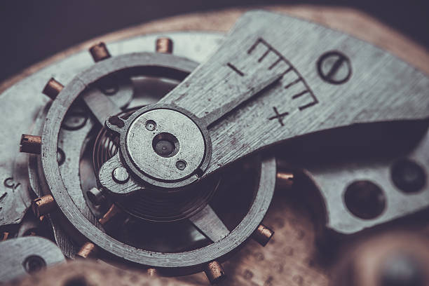 istock Clockwork . Close-up Of Old Clock Watch Mechanism 517867562