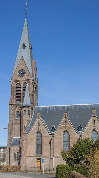 istock Old church Willibrorduskerk in Sappemeer 517869490