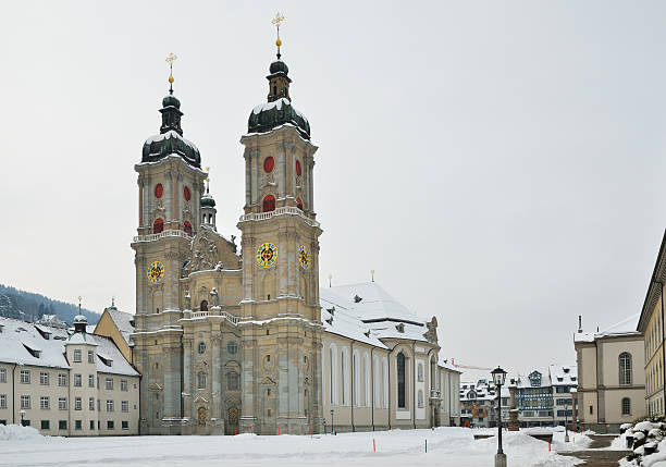 The famouse world heritage site Cathedral in St. Gallen Switzerland