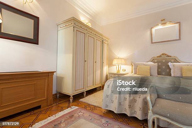 Interior Of A Classic Style Hotel Room Stock Photo - Download Image Now - Bed - Furniture, Bedroom, Bench