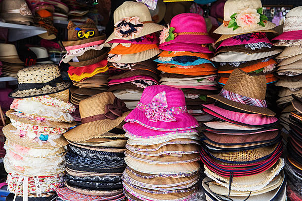 istock lot of hats lie on the table 517872457