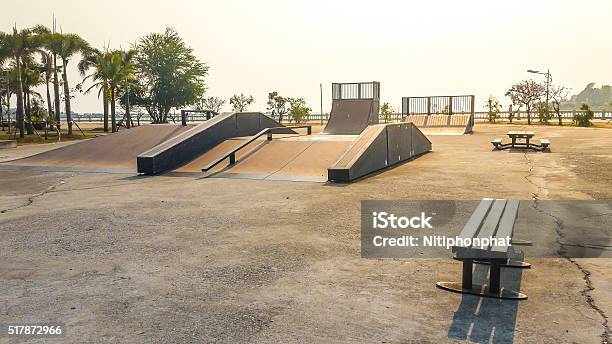 Skate Park In The Daytime Customizable Dark Tones Stock Photo - Download Image Now