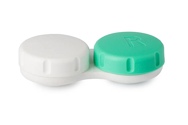 istock Contact lens case isolated on white 517874395