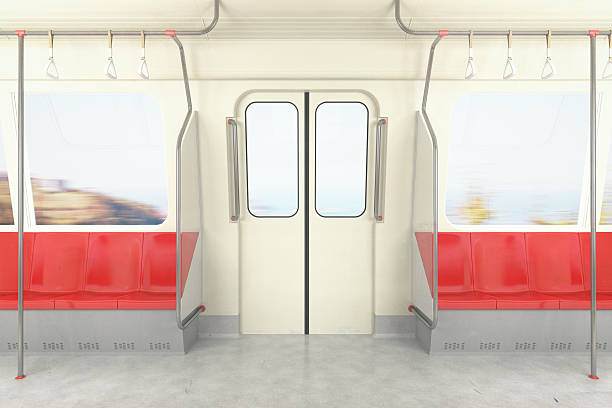 pociąg/metro/autobus w ruchu - nobody subway station subway train underground zdjęcia i obrazy z banku zdjęć