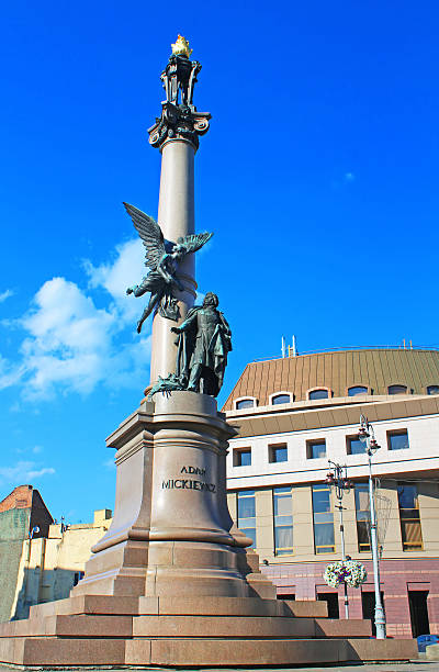 istock Adam Mickiewicz Monument in Lviv, Ukraine 517875986