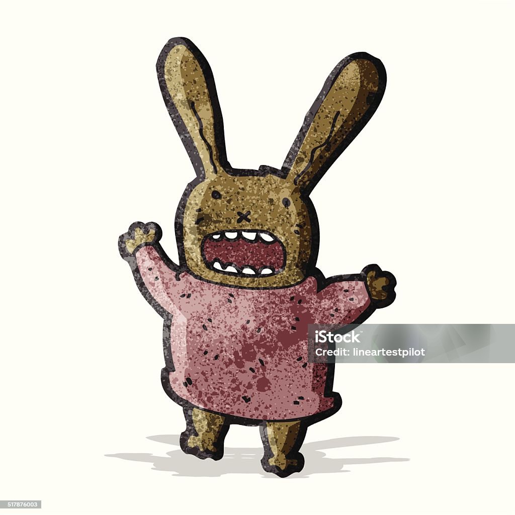 Wierd Cartoon Rabbit Cartoon Rabbit Stock Illustration - Download Image Now - Bizarre, Clip ...