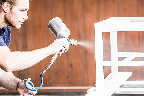istock Painting chair on white color 517876225