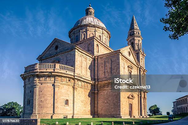 Montepulciano San Biagio Church Stock Photo - Download Image Now - Architectural Dome, Architecture, Basilica