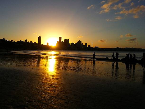 Foto de Pôrdosol Em Natalrn Costa Brasil e mais fotos de stock de Natal - Brasil - Natal - Brasil, Pôr-do-sol, Areia - iStock Foto de Pôrdosol Em Natalrn Costa Brasil e mais fotos de stock de Natal - Brasil - Natal - Brasil, Pôr-do-sol, Areia - iStock