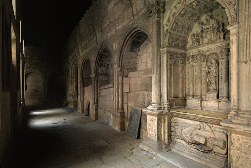 Corridor in the monastery of Salamanca, Spain
