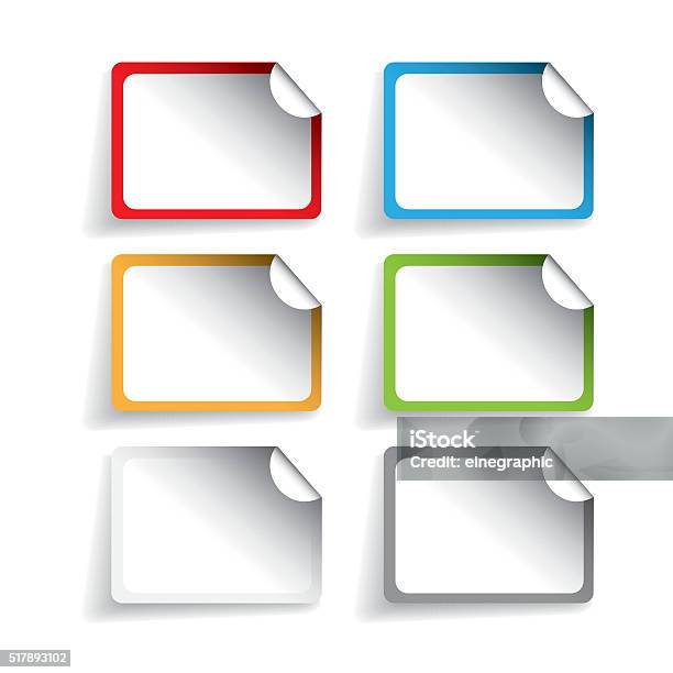 Empty Label Sign Empty Label Or Sticker Set Stock Illustration - Download Image Now ...
