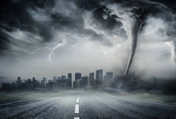 Photo of Tornado On The Business Road