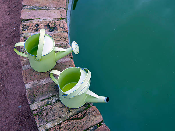 Watering Cans stock photo