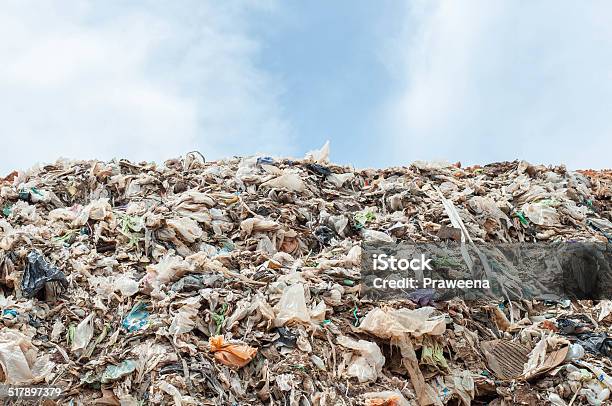 Many Of Garbage Pollution Global Warming Stock Photo - Download Image Now - Abundance, Air Pollution, Backgrounds