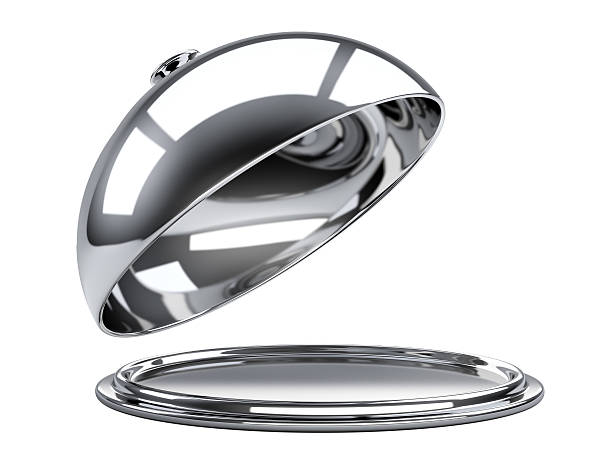 istock Restaurant cloche with open lid 517897553