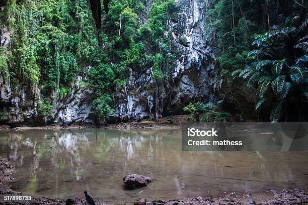 Lagoon At Railay Stock Photo - Download Image Now - Blue, Cave, Deep