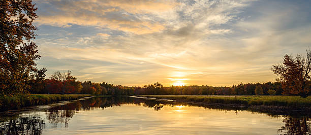 istock Panoramic view of sunset at Jakes landing 517898871