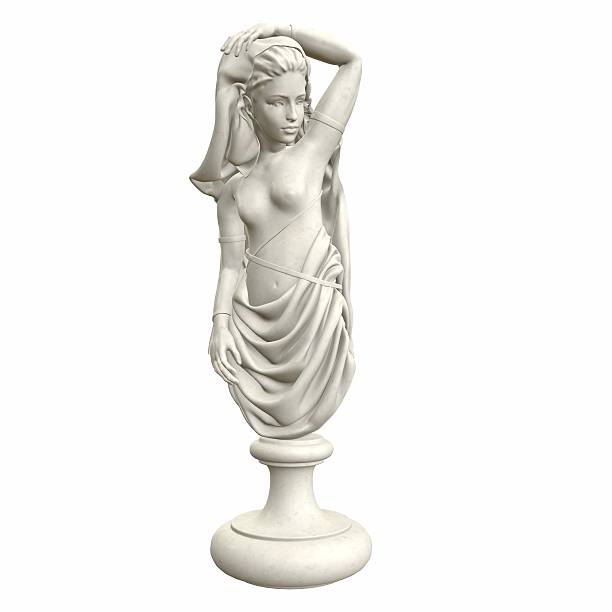 앤티크 조각상 있는 여자. 3 d 일러스트 - statue women aphrodite venus 뉴스 사진 이미지