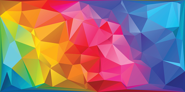 Colorful triangular abstract background. EPS 10 Vector illustration. 