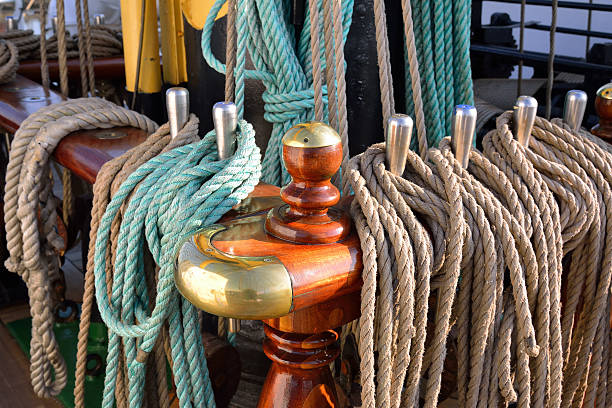 istock Rigging of an old sailing vessel 517902479