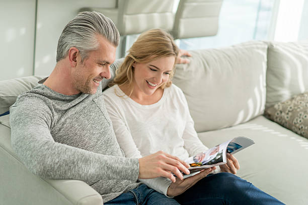 istock Couple relaxing at home 517903086