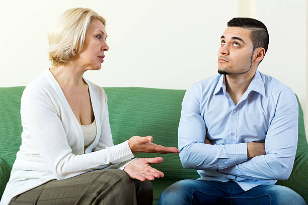istock Young man and mature girlfriend 517904902