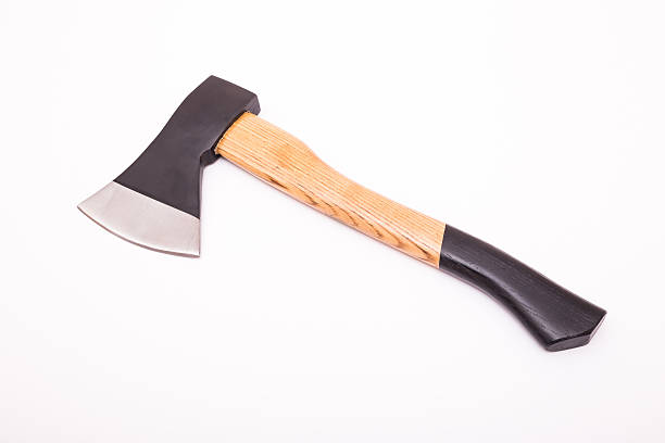 istock Small hand axe with wooden black handle 517905550
