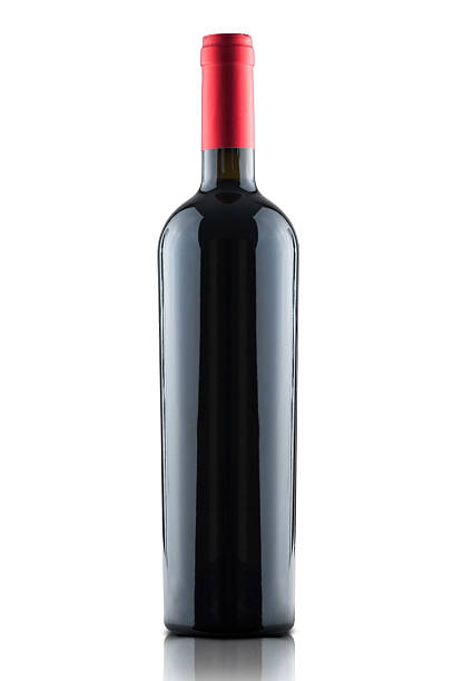 istock red wine and a bottle isolated white background 517924783