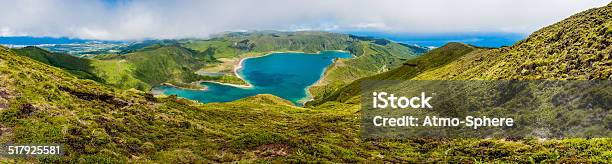 Volcanic Lake Lagoa Do Fogo Sao Miquell Azores Stock Photo - Download Image Now - Atlantic Islands, Azores, Beauty