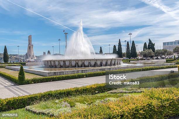 Fountain In Front Of Jeronimos Monastery Lisbon Stock Photo - Download Image Now - Architecture, Art, Art And Craft