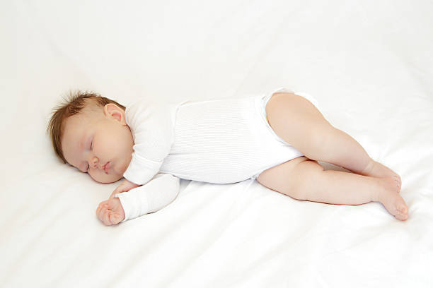 istock Little newborn girl slepping 517928022
