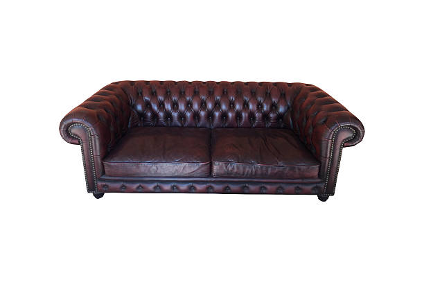 istock Leather chair on a white background. 517928244