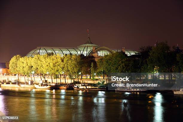 Glowing Night Palace Stock Photo - Download Image Now - Grand Palais, Paris - France, Architectural Column