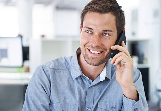 istock Relaying some good news to his clients 517930179