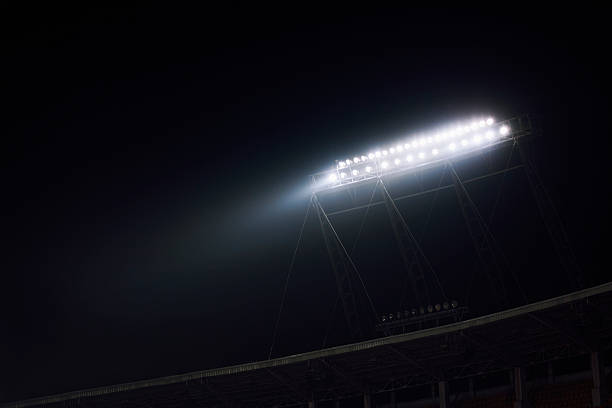 istock View of stadium lights at night 517930292