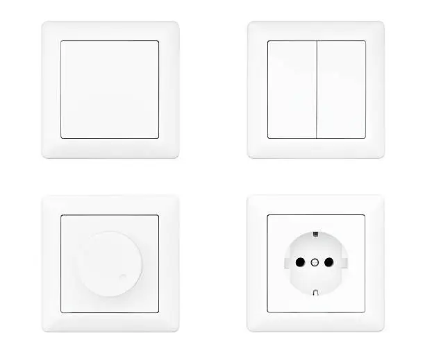 Photo of Power Socket, Dimmer and Light Switches set