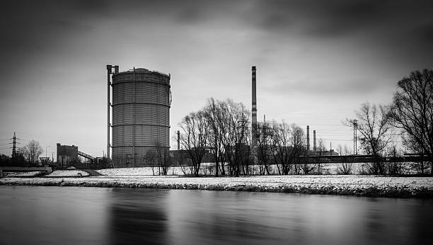istock Gasometer near river photography 517937672