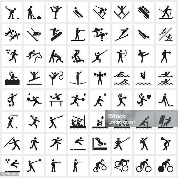 Sport Symbols Stock Illustration - Download Image Now - Icon Symbol, Sport, Sport Rowing