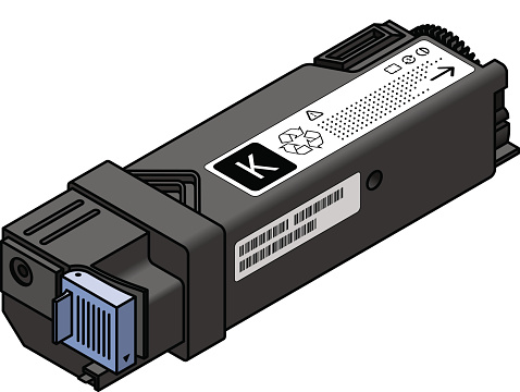 A compact colour laser printer toner cartridge - black.