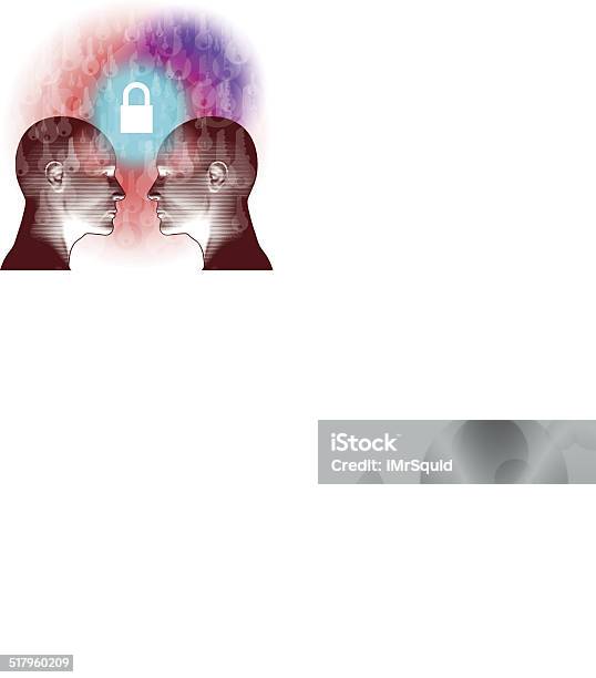 Shared Closed Mind Stock Illustration - Download Image Now - Concentration, Contemplation, Glowing