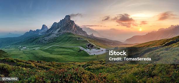 Mountain Nature Panorama In Dolomites Alps Italy Stock Photo - Download Image Now - Mountain, Landscape - Scenery, Scenics - Nature