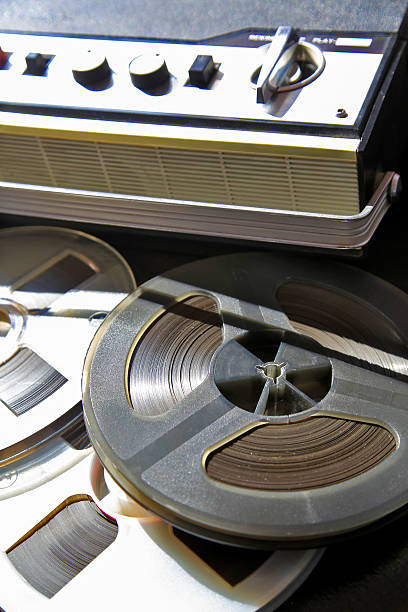 istock Vintage reel tape recorder 517962806