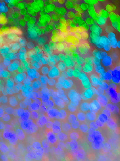 istock Blue, green and yellow bokeh background 517964676