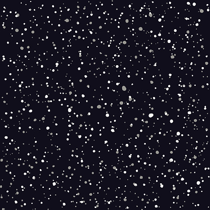 Vector pattern of stars on a dark blue background. Night sky. Deep space.