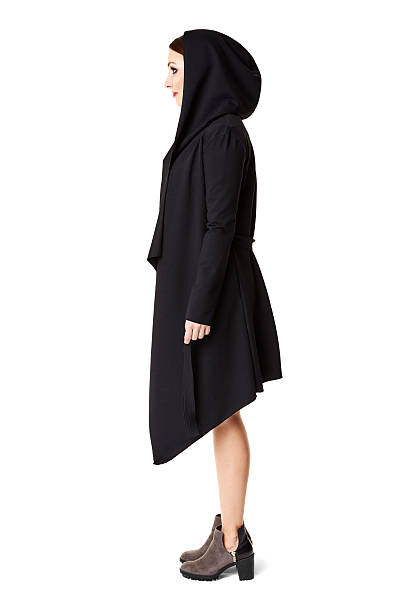 istock Woman in black coat 517974058