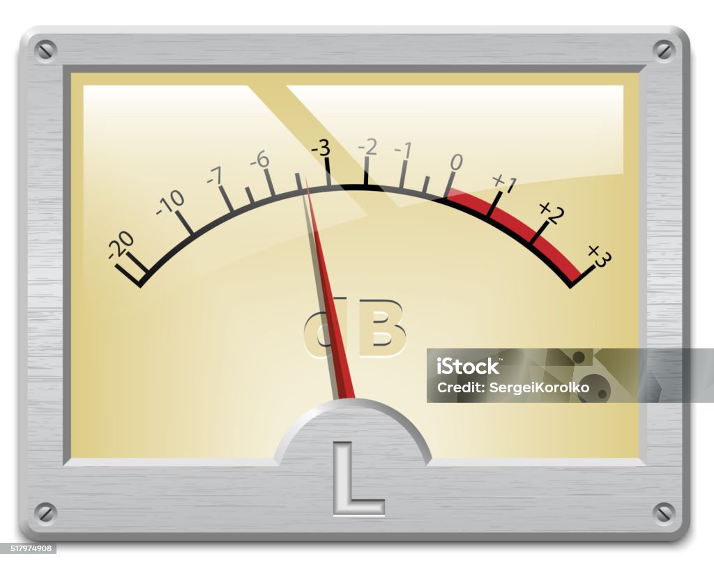 Analog Signal Meter On White Background Stock Illustration - Download ...