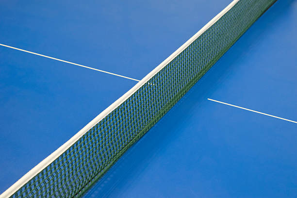 istock net for pingpong and blue tennis table 517976280