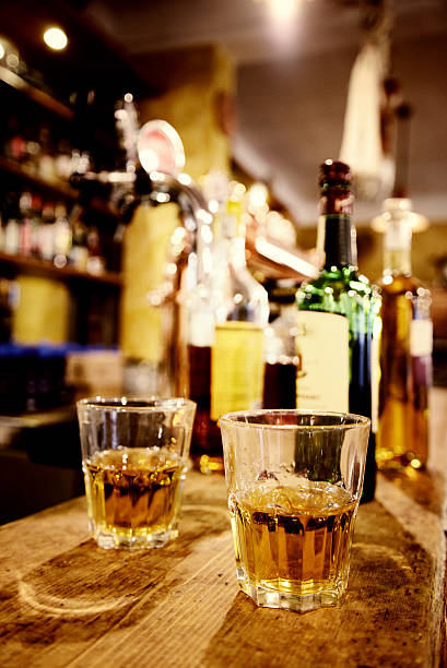 istock glass with wisky in old pub 517987990